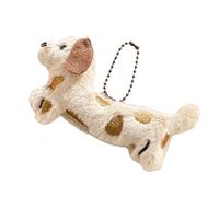 Dachshund Plush Keychain Colendado Para Perros Único Para Bolsas Y Llaves Decoración Cachorro Suave Mujeres Y Hombres Adornos Bolsas Todos Los Días