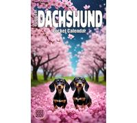 Dachshund Puppies Pocket Calendar 2025-2026: 2 Year Monthly Planner for Purse, From January 2025 to December 2026