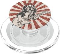 Dachshund Rock Star Guitarra Rock Music Dog PopSockets PopGrip para MagSafe