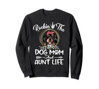 Dachshund Rocking The Dog Mom and Aunt Life Mothers Day Sudadera