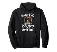 Dachshund Rocking The Dog Mom and Aunt Life Mothers Day Sudadera con Capucha