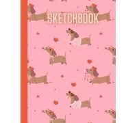 Dachshund Sketchbook: Pink Dachshund Notebook Journal for Kids teens girls and adults, Drawing notebook for writing and sketching, Sketchbook For ... Paper Pad 8.5" x 11" - Notebook 100 Pages