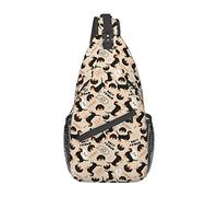 Dachshund Sling Bag, Chest Bag Daypack, Crossbody Sling Mochila para Viajes, Deportes, Correr, Senderismo