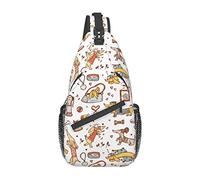 Dachshund Sling Bag, Chest Bag Daypack, Crossbody Sling Mochila para Viajes, Deportes, Correr, Senderismo