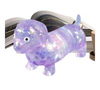 Dachshund Stress Toy - Glitter Dog Sensory Squeeze Fidget | Novelty Relaxation Toy For Kids and Teens, Office Workers Students with Study Break, Dog Party Favor