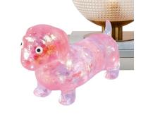Dachshund Stress Toy - Glitter Dog Sensory Squeeze Fidget | Novelty Relaxation Toy for Kids, Teens, Young Adults, Office Workers, Students, Study Break, Birthday, Holiday, Party Favor, Home Use