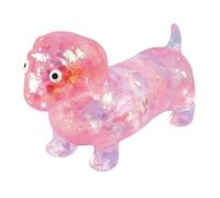 Dachshund Stress Toy | Glitter Dog Sensory Squeeze Fidget | Novelty Relaxation Toy | For Kids Teens Young Adults Office Workers Students Study Break Birthday Holiday Party Favor Home