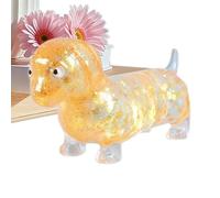 Dachshund Stress Toy | Glitter Dog Sensory Squeeze Fidget | Novelty Relaxation Toy | For Kids Teens Young Adults Office Workers Students Study Break Birthday Holiday Party Favor Home