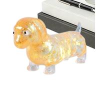 Dachshund Stress Toy - Glitter Dog Sensory Squeeze Fidget | Novelty Relaxation Toy for Kids, Teens, Young Adults, Office Workers, Students, Study Break, Birthday, Holiday, Party Favor, Home Use