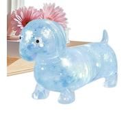 Dachshund Stress Toy - Glitter Dog Sensory Squeeze Fidget | Novelty Relaxation Toy for Kids, Teens, Young Adults, Office Workers, Students, Study Break, Birthday, Holiday, Party Favor, Home Use