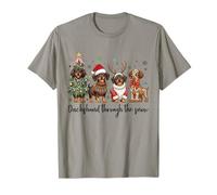 Dachshund Through The Snow Christmas Wiener Dog Camiseta