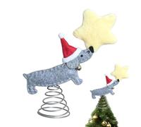Dachshund Treetop Festival Holiday Party Favors Christmas Tree Topper
