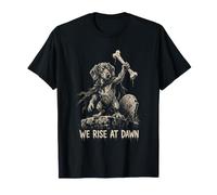 Dachshund We Rise at Dawn Gothic Halloween Camiseta