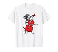 Dachshund Weenie Playing Cello Musician Player Camiseta