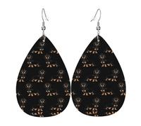 Dachshund Weiner - Pendientes de cuero para mujer, aretes de lágrima, aretes de cuero de moda, regalos de joyería para mamá, esposa, hijas