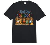 Dachshund Wiener Dog Primer día de Escuela Cachorros Comfort Colors Adult Heavyweight T-Shirt