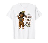 Dachshund Wiener se Lleva Toda la Cerveza Divertida Doxie Dog Oktoberfest Camiseta