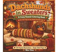 Dachshunds in Sweaters: A Cozy Kawaii Coloring Book - Life is Short, Dogs are Long, Sweaters Should Be Longer