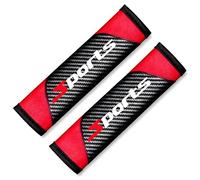 DACINHFB 2 Piezas Almohadillas para Cinturón de Seguridad de Coche para Volkswagen Polo IV (9N) 2001-2005, Protector de Hombro para Cinturón de Seguridad Suave y Cómodo,Red