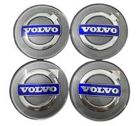 DACINHFB 4 Piezas Coche Tapacubos Centrales con Logo para Volvo V40 2018-, Coche Protectores Tapas Centrales Antipolvo y Antiarranazos,D-64mm