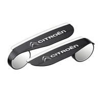 DACINHFB Espejo de Ángulo Muerto 2 en 1 con Visera de Lluvia para Retrovisor para Citroen DS 3 2014-2016, Espejo Auxiliar Giratorio 360° con Fibra de Carbono