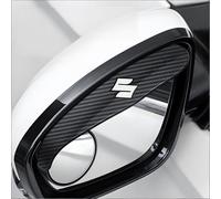 DACINHFB Espejo de Ángulo Muerto 2 en 1 con Visera de Lluvia para Retrovisor para Suzuki Swift IV 2004 2005 2006 2007 2008 2009 2010, Espejo Auxiliar Giratorio 360° con Fibra de Carbono