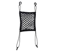 DACINHFB Organizador de Coche Entre Asientos y Red para Perros para BYD Han DM 2020-, Malla de Almacenamiento Elástica Barrera de Seguridad, Double-Layer Four-Bullet