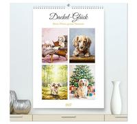 Dackel-Glück (hochwertiger Premium Wandkalender 2027 DIN A2 hoch), Kunstdruck in Hochglanz: Kleine Pfoten, grosse Momente