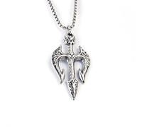 DACKLOONG Poseidon - Collar con colgante de tridente para hombre, amuleto de océano de mitología griega vintage