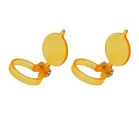 Daconovo 2 Uds Filtro Amarillo para Lámpara de Luz LED para Cabeza Lupas Dentales útil Iluminación de Laboratorio Lupa Binocular óptica Accesorios