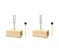 Daconovo 2X Dipasón de 432 Hz Con Caja de Resonancia, para Curación Con Sonido, Enseñanza de Resonancia del Diapasón, Pruebas de Audición, Meditación