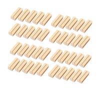 Daconovo 80 piezas titular de la tarjeta de madera, titular de la mesa de madera pinzas soporte de la tarjeta de soporte