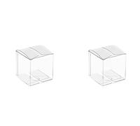 Daconovo - Caja de plástico transparente para regalo (100 unidades, caja de embalaje de PVC, embalaje de regalo, caja de caramelo transparente, cajas de regalo de boda, favores de fiesta