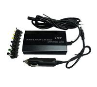 Daconovo - Cargador de coche adaptador de alimentación universal para ordenador portátil, adaptador de alimentación multifuncional cargador universal enchufe europeo