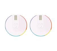 Daconovo - Lote de 2 pastillas para 7 días, alarma, temporizador, organizador de bolsillo, píldoras numéricas pequeñas, recordatorios a estuche de de viaje - Soporte de caja semanal portátil