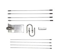 Daconovo RE-05 10-1300MHz Soporte de Antena Redical de para Radio MóVil SO239-PL259 Antena Reforzada para EstacióN Base
