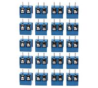 Dacvgog 2-Pin Tornillo Bloque de Terminales Conector 5.08 Mm Panel de de Montaje En Pcb, 20 Piezas