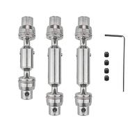 Dacvgog 3 piezas de eje de transmisión de metal CVD para B16 B36 Q60 Q63 Q64 MN77 FY004 6WD 1/16 piezas de actualización de coche RC, 1