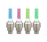 Dacvgog BL0157 - Luz LED para bicicleta de montaña y carretera, sin batería, para válvula de neumático, radios de rueda, luz LED