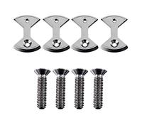 Dacvgog Ciclismo Titanium Bike Pedal Bicicleta Placa Tacos para 4 Tacos 4 Pernos Bicicleta Piezas Reemplazo