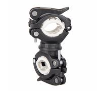 Dacvgog Impulsor de 360 grados Ciclismo Luz de Bicicleta Doble Soporte LED Linterna Frontal Lámpara Bomba Manillar Soporte para Bicicleta Accesorios Negro +