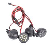 Dacvgog Kit de 4 receptores LED de plástico para 1/5 BAJA Rovan Motor 5B RC accesorios de piezas de coche