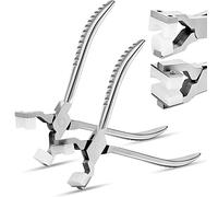 Dacvgog Kit de FabricacióN de Anillos de 2 Piezas Alicates de Punta de Cadena Doblado y Envoltura de Metal Doblador Anillos Acero Inoxidable para Doblar Anillos