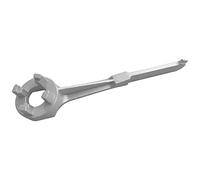 Dacvgog Llave de tapón de barril de aluminio para abrir 10 15 20 30 50 tambores de 55 galones, adecuada para tapas de 2 pulgadas y 3/4 pulgadas