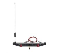 Dacvgog Parachoques Trasero de Metal Luz LED Antena Gancho de para 1:10 RC Crawler Car TRX4 Axial SCX10 90046