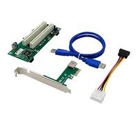 Dacvgog Tarjeta de Adaptador PCI PCI PCIe X1 Router Tow 2 Tarjeta de Ranura de Ranura PCI PCI Ventana de Soporte 2.5Gbps Linux