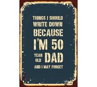 Dad 50th Birthday: Funny Blank Lined Notebook | Unusual 50th Birthday Gifts For Men | Present Idea For 50 Year Old Men