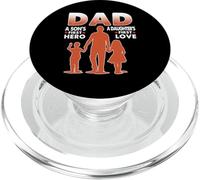 Dad A Sons First Hero A Daughters First Love Fathers Day PopSockets PopGrip para MagSafe
