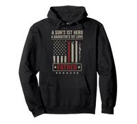 Dad A Son's First Hero A Daughter's First Love Fathers Day Sudadera con Capucha