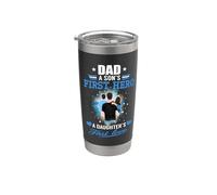 Dad A Sons First Hero A Daughters First Love Fathers Day Vaso térmico de acero inoxidable de doble pared